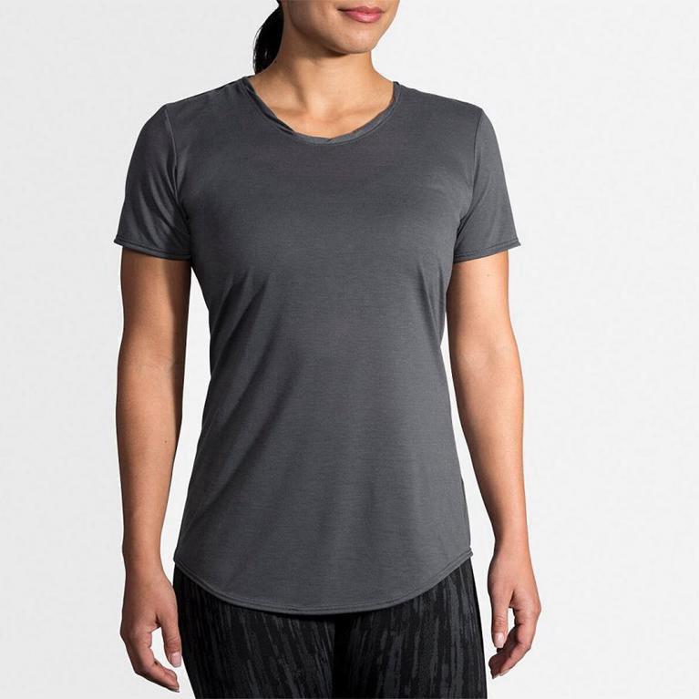 Brooks Distance - Camisetas Manga Corta Mujer - Gris (HOAF-65083)